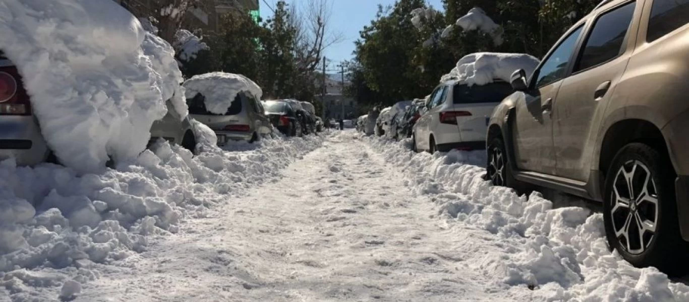 Απροσπέλαστοι οι δρόμοι στο Χολαργό - «Οι πολίτες να μάθουν να συμπεριφέρονται σωστά» λέει ο δήμαρχος